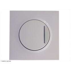 Interrupteur ou Va-et-vient à voyant lumineux Dooxie complet Blanc - Avec griffes - DCB002G