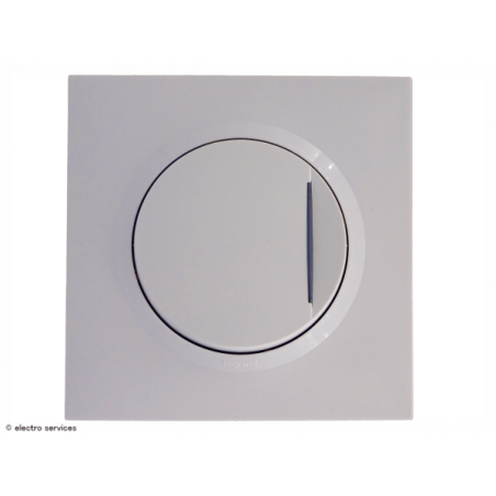 Poussoir lumineux complet blanc