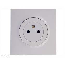 Prise de courant Surface Dooxie complet Blanc - Avec griffes - DCB005G