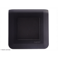 Obturateur Mosaic Legrand Noir complet - Avec griffes - MCN009G