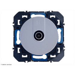 Prise TV simple étoile blindée Dooxie - Aluminium - LEG600451