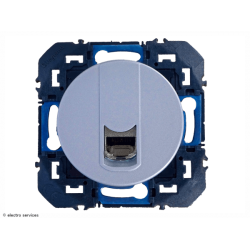 Prise RJ45 cat.6 FTP Grade 2 TV Dooxie - Aluminium - LEG600476