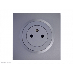 Prise de courant Surface Dooxie complet Alu - Avec griffes - DCA005G