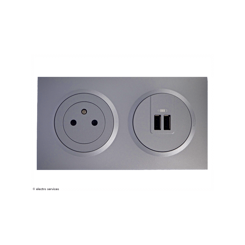 Legrand - Prise de courant 2P+T Surface dooxie one 16A livrée avec