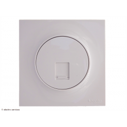 Prise RJ45 cat.6 STP Odace Complet Blanc - Avec griffes - OCB006G