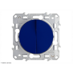 Double poussoir Schneider Odace - Cobalt - SCHS550216