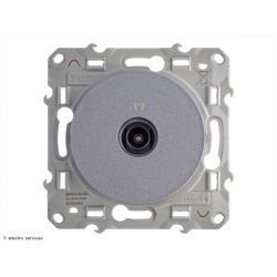 Prise TV Schneider Odace - Aluminium - S530445