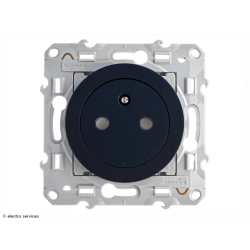 Prise de courant 2P+T affleurante Schneider Odace - Anthracite - SCHS540052