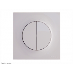 Double poussoir Odace Complet Blanc - Avec griffes - OCB004G