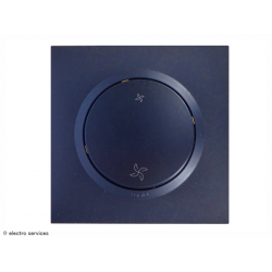 Interrupteur commande VMC complet Noir - Avec griffes - DCN020G