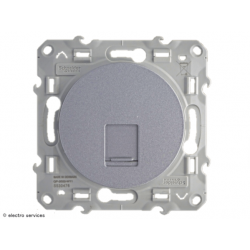 Prise RJ45 cat.6 STP Schneider Odace - Aluminium - SCHS530476