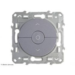 Interrupteur volet-roulant Schneider Odace - Aluminium - SCHS530208