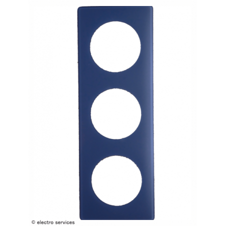 Plaque Céliane™ Poudre 3 postes Legrand | Plaque design Schiste