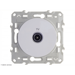 Prise TV Schneider Odace - Blanc - S520445