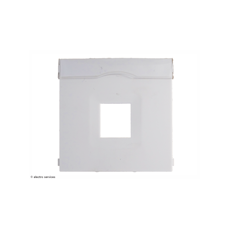 Enjoliveur Hager Kallysta - Réf. WK751C - Pour Prise RJ45 Ou HP Mono - Couleur Carbone - Neuf