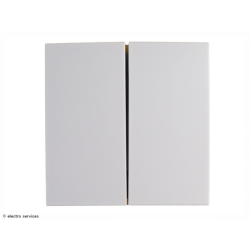 Enjoliveur Kallysta touche double - Blanc - HAGWK785B