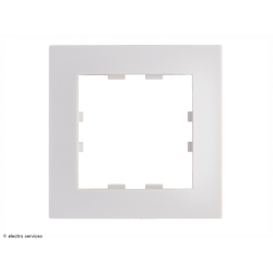 Plaque Kallysta pop 1 poste - Blanc - HAGWKN401