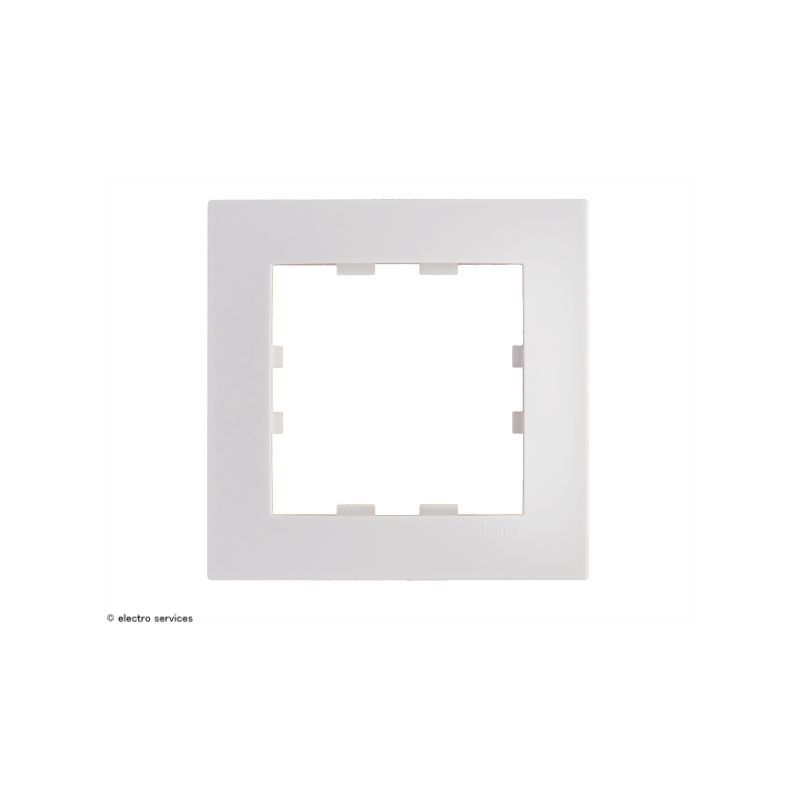 Hager WK491 – Plaque TITANE KALLYSTA, Installation Électrique Neuve