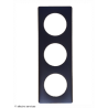Plaque Céliane™ Poudre 3 postes Legrand | Plaque design Basalte