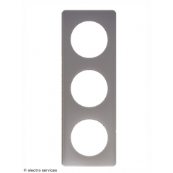 Plaque Céliane Poudré 3 postes - Grès - LEG66723