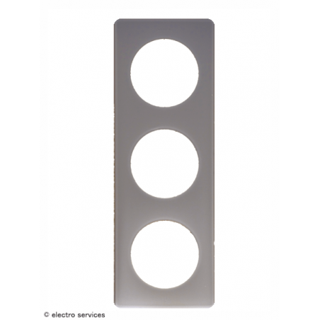 Plaque Céliane™ Poudre 3 postes Legrand | Plaque design Grès