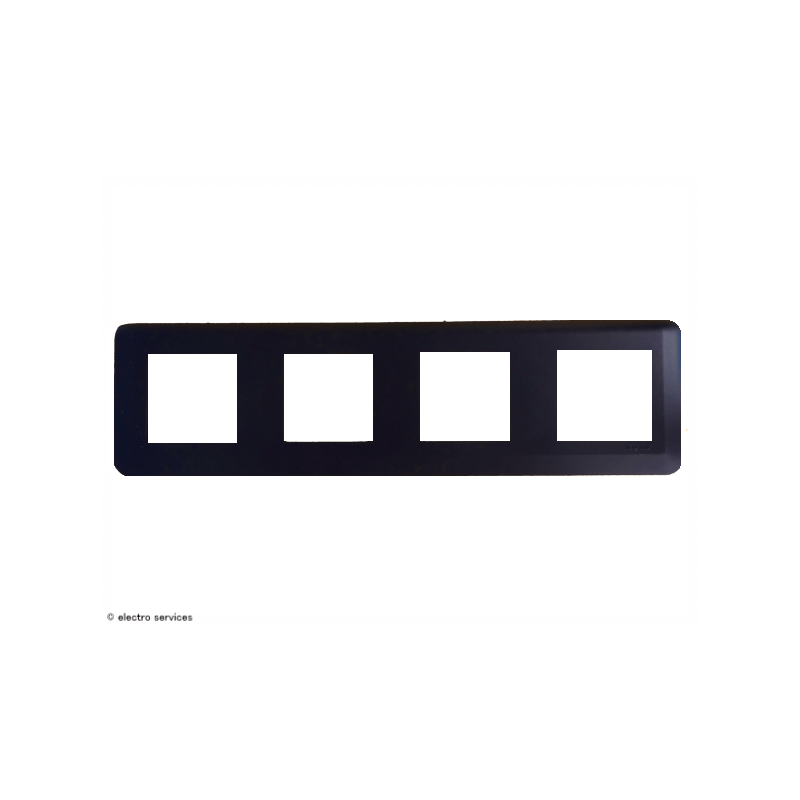 Plaque De Finition Legrand Mosaic 4 Modules Couleur Alu - Réf. 75134 - Neuf
