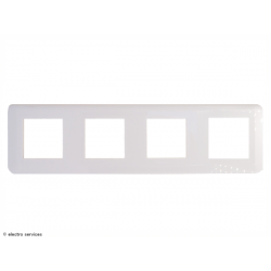 Plaque horizontale Mosaic Legrand 4x2 modules - Blanc - LEG78808L