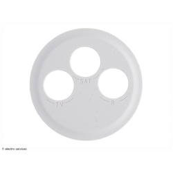 Enjoliveur pour prise TV-R-SAT Céliane - Blanc - LEG68285