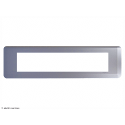 Plaque horizontale Mosaic Legrand 10 modules - Aluminium - LEG79310L