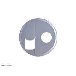 Enjoliveur pour prise téléphone RJ45 et TV simple Céliane - Titane - LEG68539