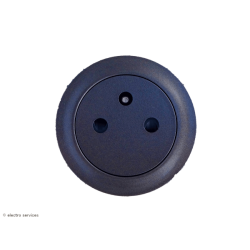 Enjoliveur pour prise de courant 2P+T Surface Céliane - Graphite - LEG67911