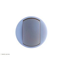 Enjoliveur large avec couronne lumineuse Céliane - Titane - LEG65104