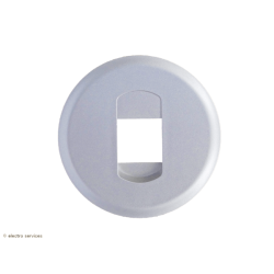 Enjoliveur pour prise haut parleur simple Céliane - Blanc - LEG68211