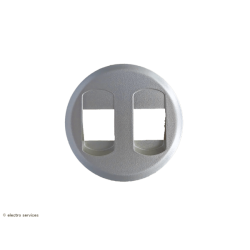 Enjoliveur pour prise haut parleur double Céliane - Titane - LEG68512