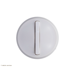 Enjoliveur étroit avec couronne lumineuse Céliane - Blanc - LEG65003