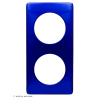 Plaque Céliane™ Métal 2 postes Legrand | Finition design Bleu nuit