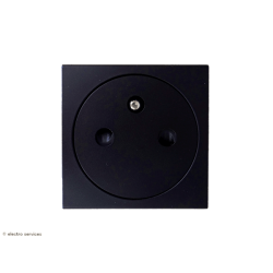 Prise de courant 2P+T Surface Mosaic Legrand - Noir - LEG79121L