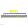 Barre de pontage sans vis 13 modules Hager KBS763