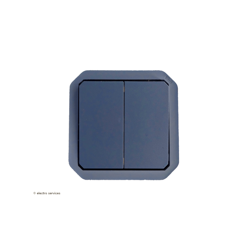 Legrand PLEXO 55 - Double Poussoir Pour Télérupteur (sans Boîtier, Neuf)