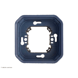 Support plaque Plexo 1 poste - Gris - LEG69681L