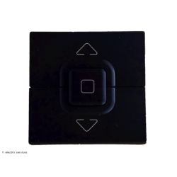 Poussoir de volets roulants Mosaic Legrand - Noir - LEG79128L