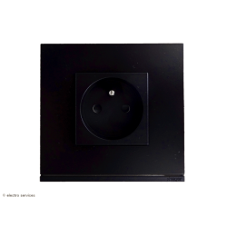Prise de courant Gallery Complet Noir