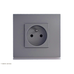 Prise de courant Gallery Complet Titane