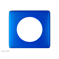 Plaque Céliane™ Métal 1 poste Legrand | Finition design Bleu Snake