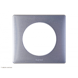 Plaque Céliane™ Métal 1 poste Legrand | Finition design Alu Snake