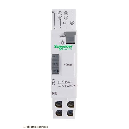 Minuterie modulaire 1 à 7 minutes Schneider 15363 éclairage escalier