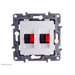 Prise Haut Parleur Double Legrand Niloé - Blanc - LEG664781