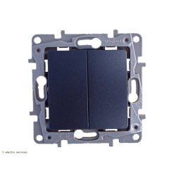 Double Poussoir Legrand Niloé - Fonte - LEG96635