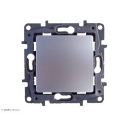 Poussoir Simple Legrand Niloé - Argent  - LEG96664