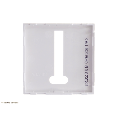 Enjoliveur prise téléphone Hager Gallery WXD200B – blanc face arrière